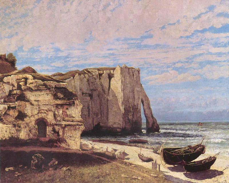 Gustave Courbet Cliffs at Etretat after the storm Germany oil painting art